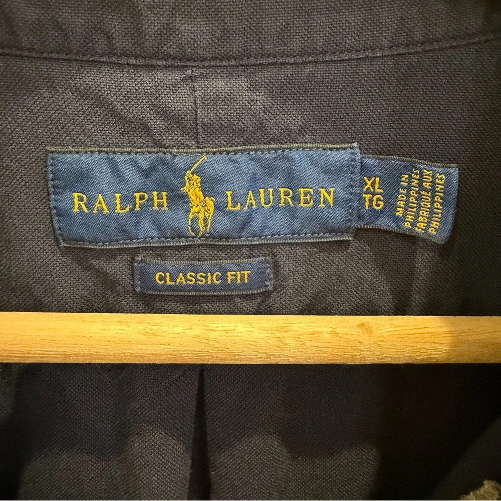 Ralph Lauren Dark Blue Casual Button Down Collared Shirt - Picture 2 of 9